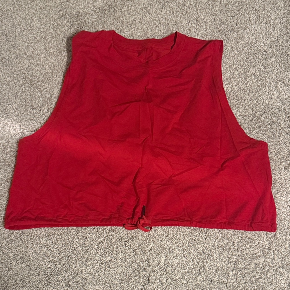 Red Sleeveless Women's Top